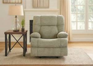 lot 21034 image: Walker Dove 41 Oversized Manual Rocker Recliner - Retail $400