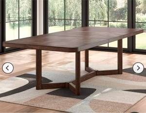 lot 21043 image: Dining Table with Leaf Extension NO LEGS - Retail $700