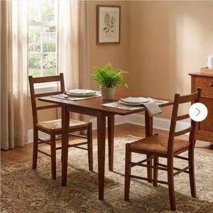 lot 21062 image: Dining Table with Drop Leaf Extension NO CHAIRS  - Retail $200