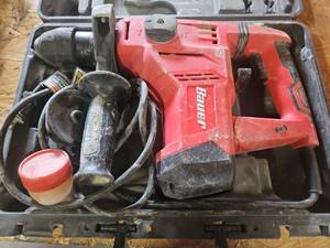 lot 6156 image: Bauer Hammer Drill with Case and Accessories