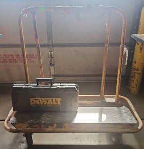 lot 6166 image: Drywall Cart with Empty DeWalt Case