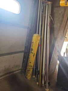 lot 6185 image: Assorted Telescoping Poles & Supports (Qty 7)
