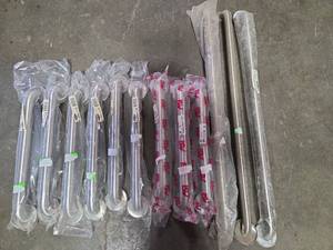 lot 6230 image: Snap Flange Smooth Straight Grab Bars, Various Brands and Sizes