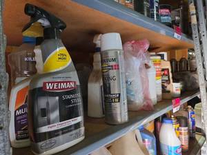 lot 6308 image: Lot of Paint Supplies Primers Cleaners Lacquer Enamel Filler 11 Items