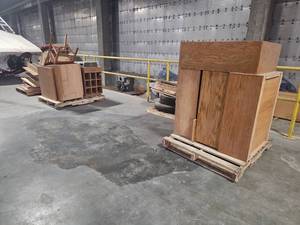 lot 6321 image: Wooden Storage Cabinets and Shelving Units