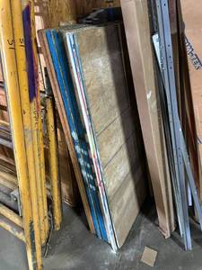 lot 6252 image: Mixed Sheet Goods Lot OSB Panels Drywall Board and Plywood Pieces