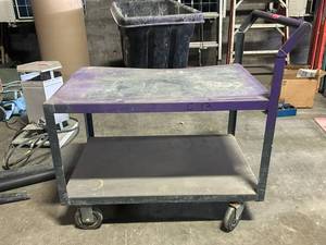 lot 6248 image: Mobile Work Cart w Casters