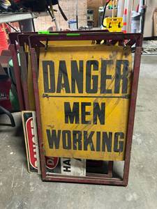 lot 20031 image: (3) Danger - Men Working Sign