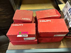 lot 6295 image: Hilti Anchors 58 x 4 34 - 8 Boxes