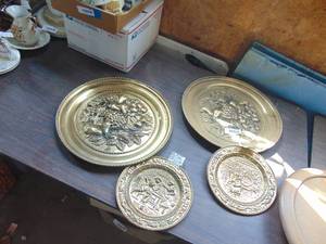 lot 3499 image: 4 Metal - Decor Pieces