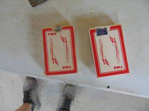 lot 3507 image: Pair of TWA Deck of Playing Cards