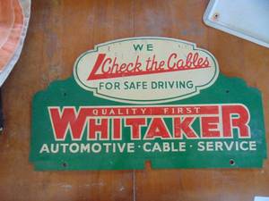 lot 3524 image: Whittaker Metal Sign