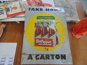 Dr. Pepper Metal Sign -