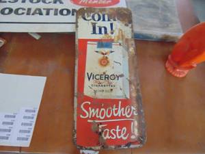 lot 3527 image: Viceroy Metal Signed - Removed from a roof in Whitewater Ks.