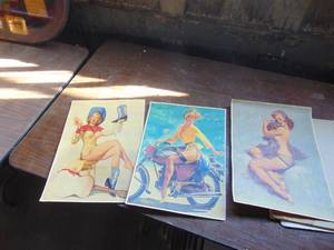lot 3564 image: 3 Pin-ups 8x11 or so