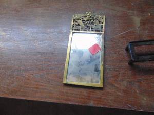 lot 3588 image: Brass Framed Mirror