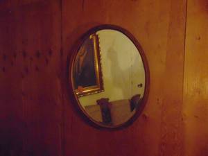 lot 3598 image: Large Oak Framed Mirror