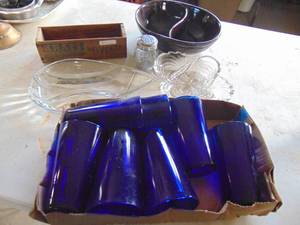 lot 3606 image: Blue Tumblers and More