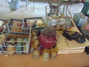 lot 3621 image: Contents of Table - Wire Baskets