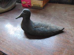 lot 3633 image: Hand Sewn Coot Decoy