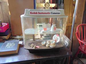 lot 3647 image: Small Display Cabinet with Contents