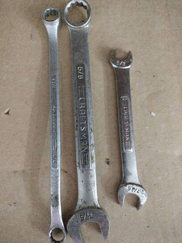 lot 61719 image: Set of 3 Craftsman Wrenches