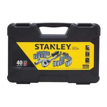 lot 62379 image: STANLEY 40-Piece Mechanics Tool Set  Chrome  STMT71648