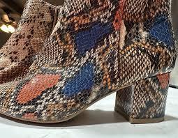 lot 59328 image: NWT Bamboo animal print ankle boots snake print - 8.5