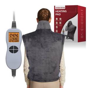 lot 62647 image: Renpho 26x35 XXXL King Size Neck& Shoulder& Back Heating Pad with 12 Temperature Settings& 4 Auto-Off Countdown Timers, Pain Relief for BackNeckShoulder, Christmas gift for mom dad (Dark Gray)