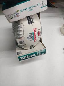 lot 62698 image: New England Patriots Wilson Super Bowl LIII Champions Metallic Commemorative Football