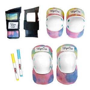 lot 62700 image: Wipeout Dry Erase Kids Pad Set 3pk - Groovy Cycling Protective Gear for Ages 5