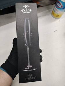 lot 62707 image: Zulay Kitchen Black Milk Frother X0036VHMX9