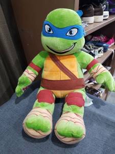 lot 1952 image: Teenage Mutant Ninja Turtles Leonardo Plush Stuffed Figure Blue Mask