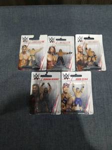 lot 1963 image: WWE Action Figures Lot 5 Pack Finn Balor AJ Styles The Rock Roman Reigns John Cena