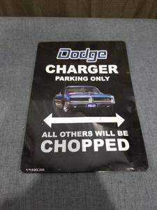 lot 1969 image: Dodge Charger Parking Only Metal Sign