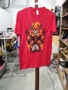 lot 2057 image: TULTEX Red Graphic T-Shirt Size S