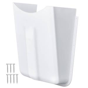 lot 59022 image: 1 Pcs Lavatory Protector, White ABS Lavatory Shroud Bathroom Cover for Sink with 7 Flat Head Self Tapping Screws for Concealing Pipes Under Sink for Easy Installation Fits Standard Basin - Retail $153