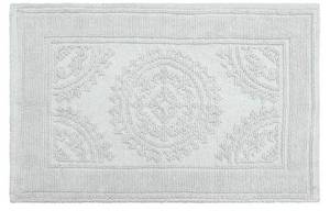 lot 59076 image: New York Cotton StoneWash Medallion 17x24 in. Bath Rug, Aqua - Retail $15
