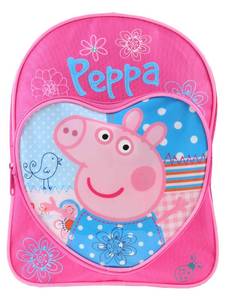lot 59079 image: Peppa Pig Backpack  Girls Backpacks for School  Cute Bookbag for Kids  Pink - Retail $23