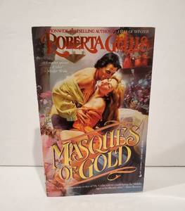 lot 59089 image: Roberta Gellis Masques of Gold Paperback Novel - Retail $8