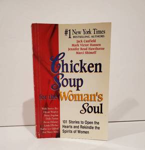 lot 59092 image: Chicken Soup for the Womans Soul by Canfield Hansen Hawthorne Shimoff - Retail $13