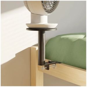 lot 59100 image: Adjustable Fan Holder for Dorm Room - BlackBunk & Lofted Bed, College Essentials Boys & Girls, Patented Height & Distance Design, Compatible with Popular Dorm Fans - Retail $50