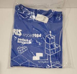 lot 59105 image: Mens Tetris Short Sleeve Graphic T-Shirt - Royal Blue Large. - Retail $13