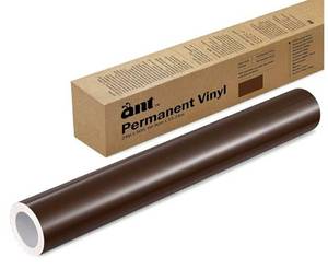ANT Brown, 24 x 150â, Permanent Vinyl Roll, Adhesive Vinyl Roll, for DIY Project, Decal, Sticker, Compatible with Cricut, Cameo, Silhouette, Weather-Resistant - Retail: $150"