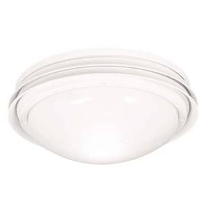 lot 64267 image: Hunter Fans Marine II 10  Energy Efficient White Outdoor Low Profile Globe - Retail $187