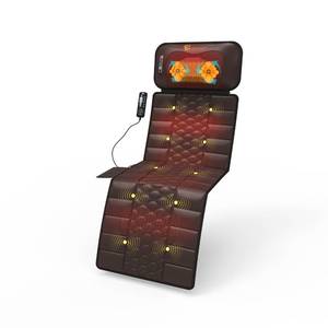 Massage Mat, Detachable Neck Massager, Full Body Vibration Heating, Massage Pad with 10 Vibrating Motors and 9 Speed Settings for Home Office Use, Gift for Men Women Parents - Retail: $159