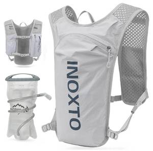 lot 64272 image: Running Hydration Vest Backpack,Lightweight Insulated Pack with 1.5L Water Bladder Bag Daypack for Hiking Trail Running Cycling Race Marathon  - Retail $24