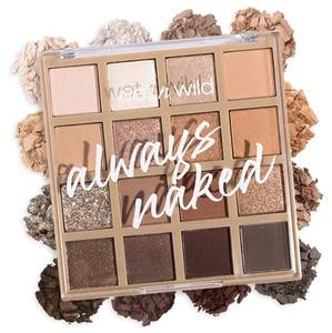 lot 64300 image: wet n wild Always Naked Palette, Nude Neutral Eye Makeup, Blendable, Warm And Cool Nude Pigments, Matte, Shimmer, Glitter, Creamy Smooth - Retail $10