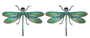 lot 64323 image: 2Pcs Dragonfly Embroidered Sewing on Patches,Iron On Patches,Sew On Applique Patch,Clothes Shoes Bags Decor Patch Dress Hat Jeans Jacket Mask Decor Embroidered Appliqu� Patches,Trim and Embellishments - Retail $7