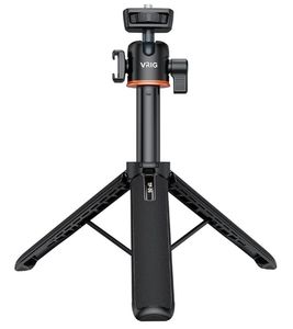 lot 64331 image: TP-06 Portable Selfie Stick Tripod Stand Aluminum Alloy with 14 Inch Screw Cold Shoe Mount 360° Rotatable Ballhead 55cm21.6in Max. Height 1.5kg Load Capacity for Vlog Live Streaming Selfie - Retail $20